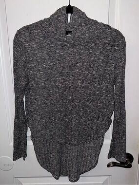 🔥5/$25🔥 Love J Gray Marled Knit Hoodie Sweater Preowned Size Large